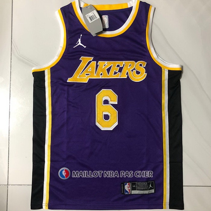 Maillot Los Angeles Lakers LeBron James NO 6 Statement 2020-21 Volet